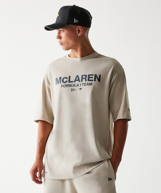 マクラーレン F1 チーム NewEra WRDMARK OS Tシャツ ベージュ拡大画像