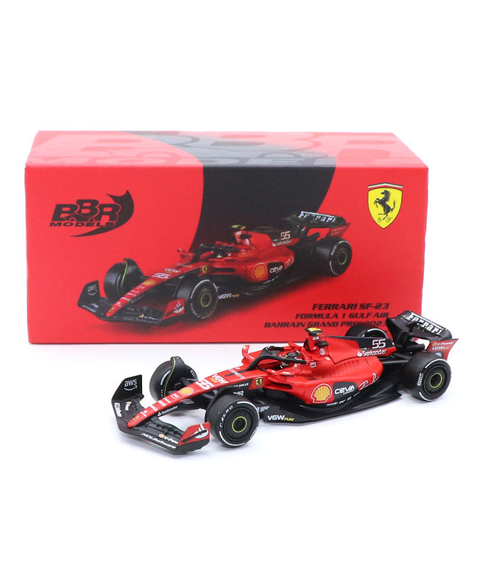 BBR 1/64スケール フェラーリ SF23 カルロス・サインツ 2023年 バーレーンGP /spk拡大画像