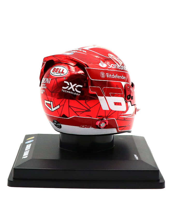 ルックスマート 1/5スケール シャルル・ルクレール フェラーリ 2024年 シンガポールGP ヘルメット拡大画像