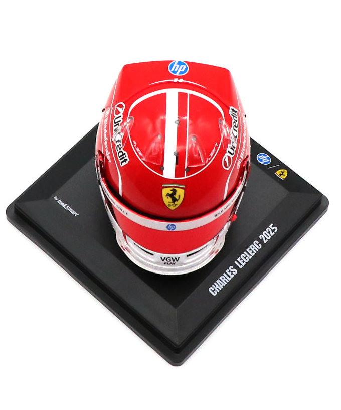 ルックスマート 1/5スケール シャルル・ルクレール フェラーリ 2025年  ヘルメット拡大画像