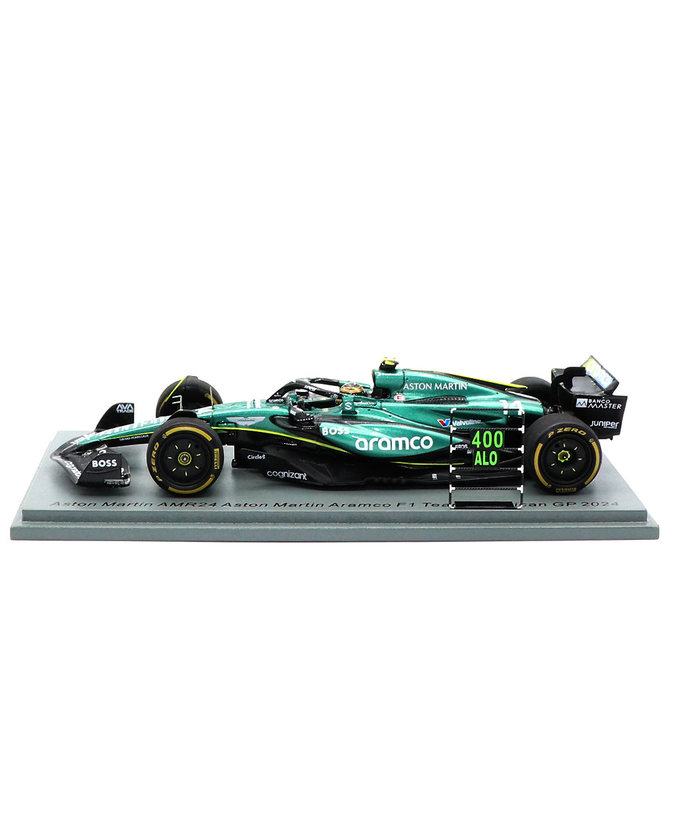 スパーク 1/43スケール アストンマーチン アラムコ F1 チーム AMR24 フェルナンド・アロンソ 2024年 メキシコGP F1 400戦レース 記念 /24f1m拡大画像