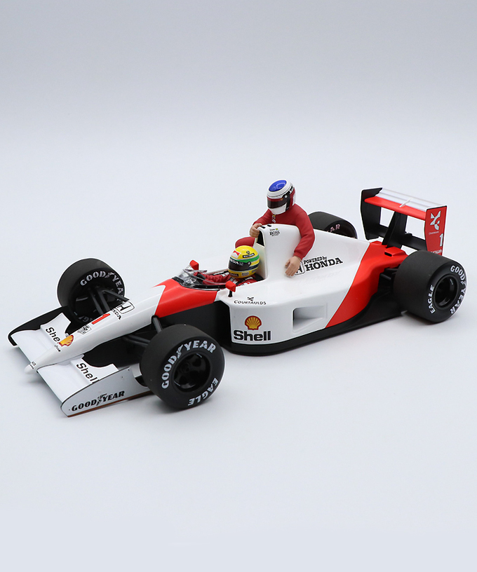 ミニチャンプス 1/18スケール マクラーレン ホンダ MP4/6 アイルトン・セナ 1991年 メキシコGP ジャン・アレジ フィギュア付き拡大画像