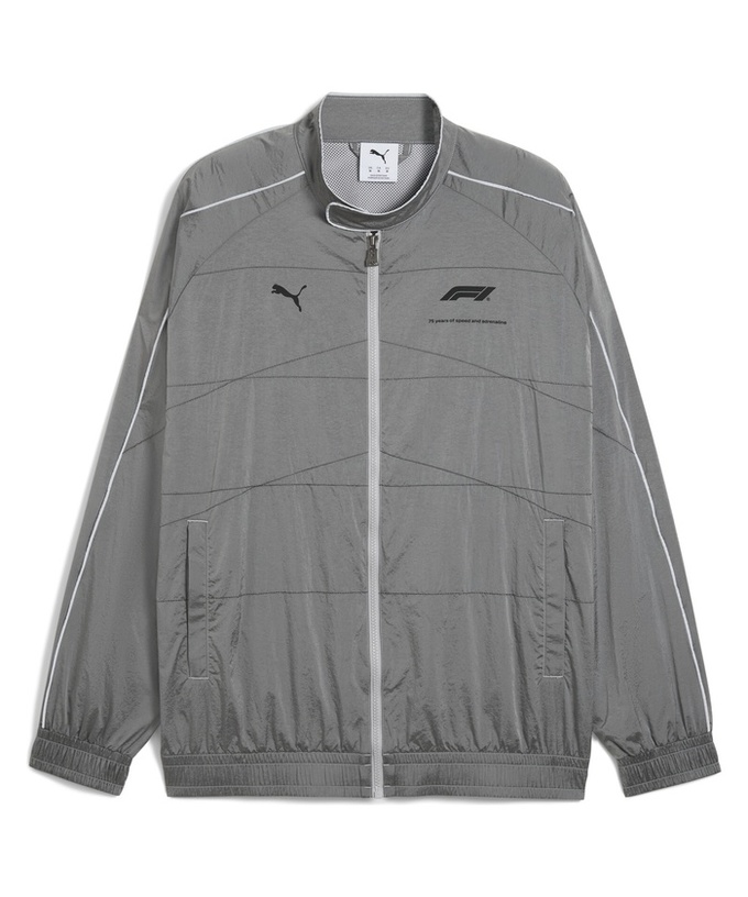 PUMA FORMULA１ T7 オーバーサイズ トラックジャケット シルバー拡大画像