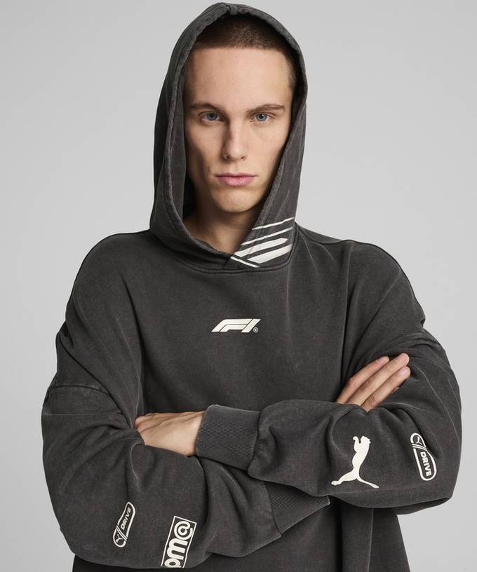 PUMA FORMULA１ フーディー ブラック拡大画像