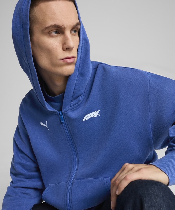 PUMA FORMULA1 グラフィック フルジップフーディー ブルー拡大画像