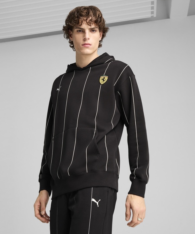 PUMA フェラーリ レース プレミアム フーディー ブラック拡大画像