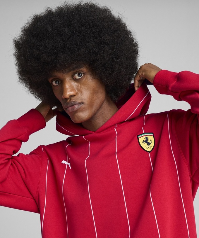 PUMA フェラーリ レース プレミアム フーディー レッド拡大画像