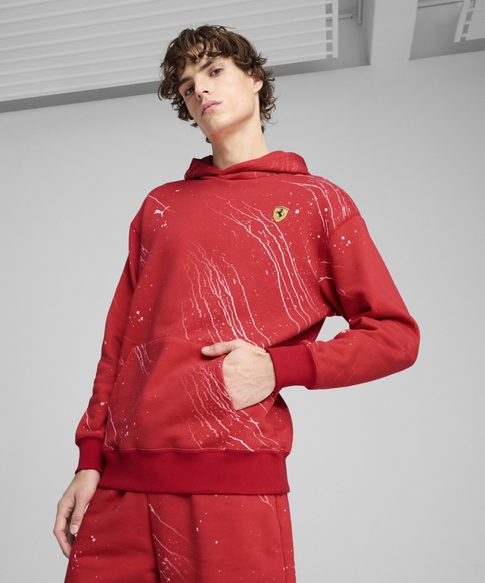 PUMA フェラーリ レース カラー S フーディー レッド拡大画像