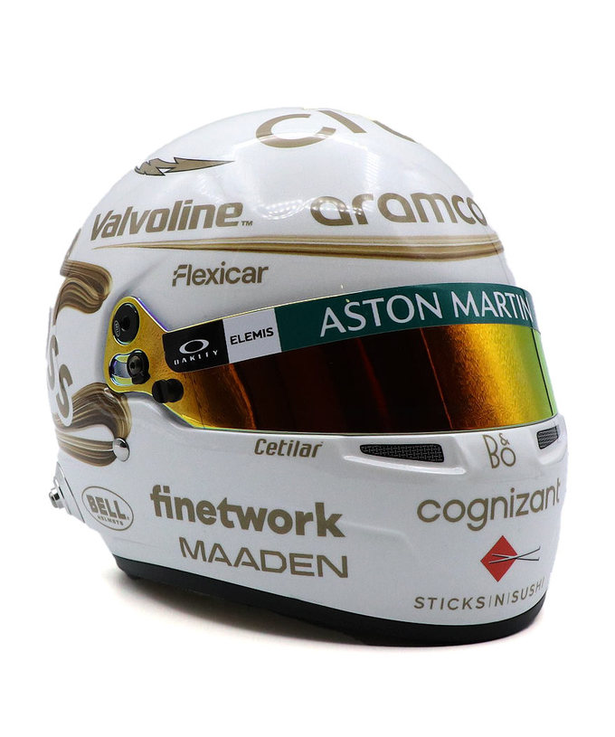 BELL 1/2スケール フェルナンド・アロンソ 2025年 中国GP アストンマーチン ヘルメット拡大画像