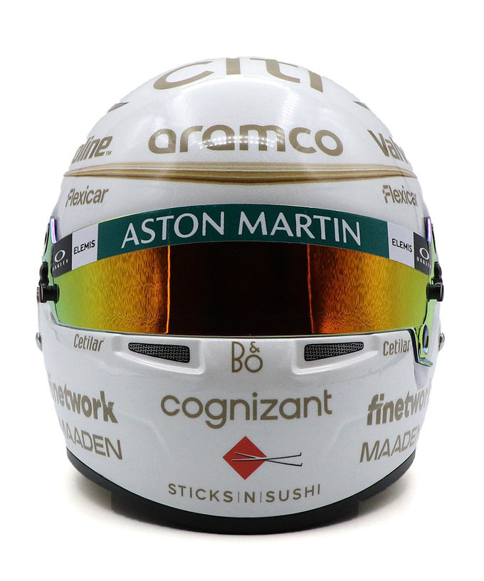 BELL 1/2スケール フェルナンド・アロンソ 2025年 中国GP アストンマーチン ヘルメット拡大画像