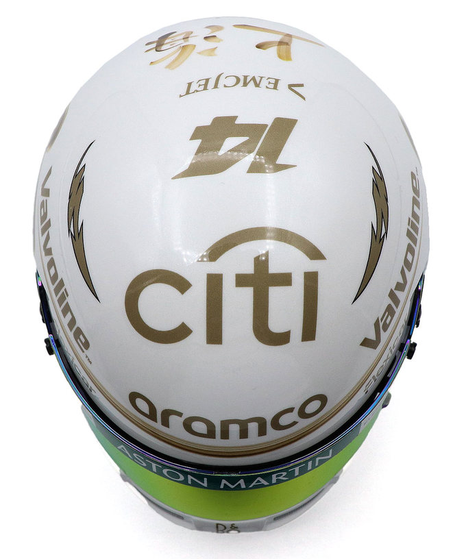 BELL 1/2スケール フェルナンド・アロンソ 2025年 中国GP アストンマーチン ヘルメット拡大画像