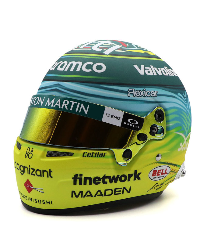 BELL 1/2スケール フェルナンド・アロンソ 2025年 サウジアラビアGP アストンマーチン ヘルメット拡大画像