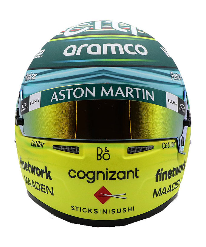 BELL 1/2スケール フェルナンド・アロンソ 2025年 サウジアラビアGP アストンマーチン ヘルメット拡大画像