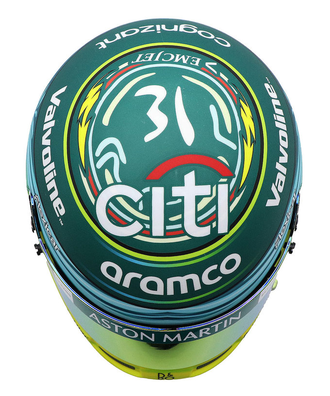 BELL 1/2スケール フェルナンド・アロンソ 2025年 サウジアラビアGP アストンマーチン ヘルメット拡大画像