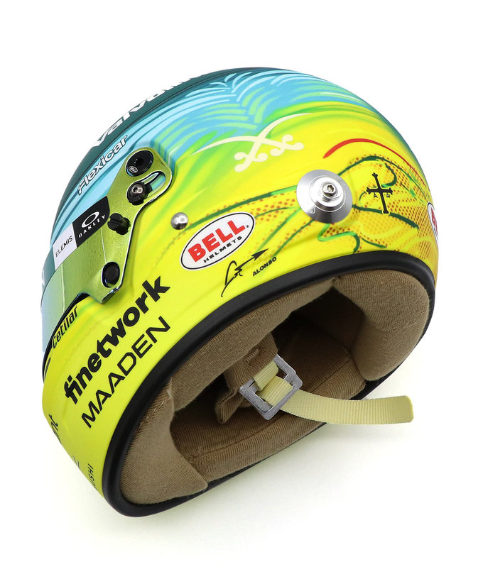 BELL 1/2スケール フェルナンド・アロンソ 2025年 サウジアラビアGP アストンマーチン ヘルメット拡大画像