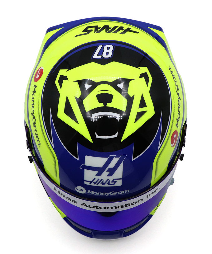 BELL 1/2スケール オリバー・ベアマン 2025年 ハース ヘルメット拡大画像