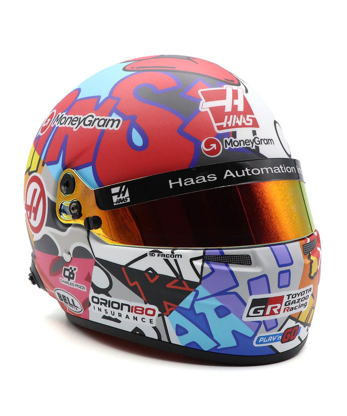 BELL 1/2スケール エステバン・オコン 2025年 マイアミGP ハース ヘルメット拡大画像