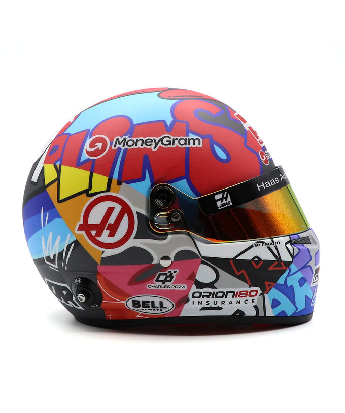 BELL 1/2スケール エステバン・オコン 2025年 マイアミGP ハース ヘルメット拡大画像