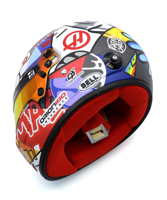 BELL 1/2スケール エステバン・オコン 2025年 マイアミGP ハース ヘルメット拡大画像