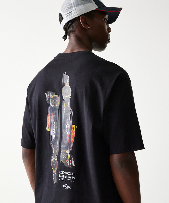 オラクル レッドブルレーシング NewEra カーグラフィック オーバーサイズTシャツ拡大画像
