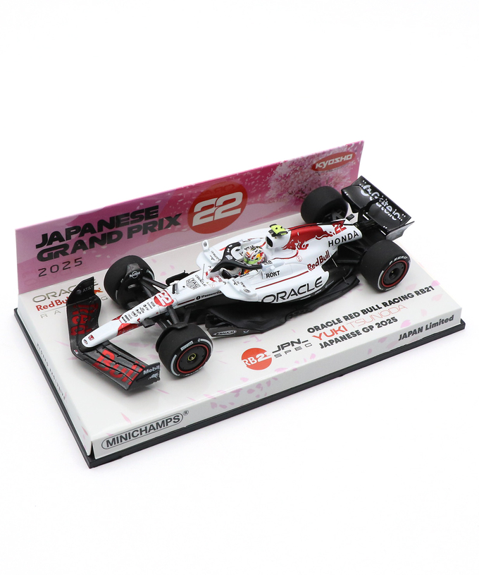 ミニチャンプス x 京商 別注 1/43スケール オラクル レッドブル レーシング ホンダ RB21 角田裕毅 2025年 日本GP /25f1/25jp拡大画像