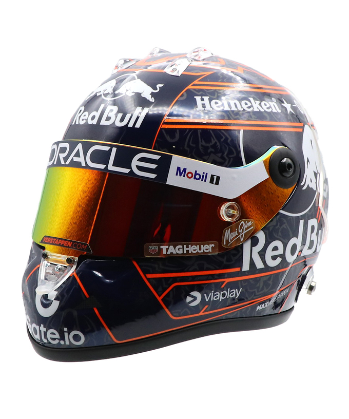 フェルスタッペン別注 シューベルト 1/2スケール マックス・フェルスタッペン 2025年 オレンジ ライオン ヘルメット レッドブル レーシング チーム/ARB拡大画像