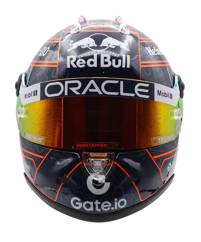 フェルスタッペン別注 シューベルト 1/2スケール マックス・フェルスタッペン 2025年 オレンジ ライオン ヘルメット レッドブル レーシング チーム/ARB拡大画像
