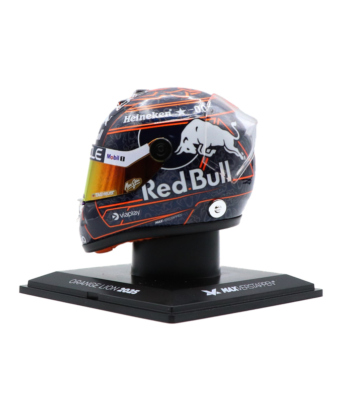 フェルスタッペン別注 シューベルト 1/4スケール マックス・フェルスタッペン 2025年 オレンジ ライオン ヘルメット レッドブル レーシング チーム/ARB拡大画像
