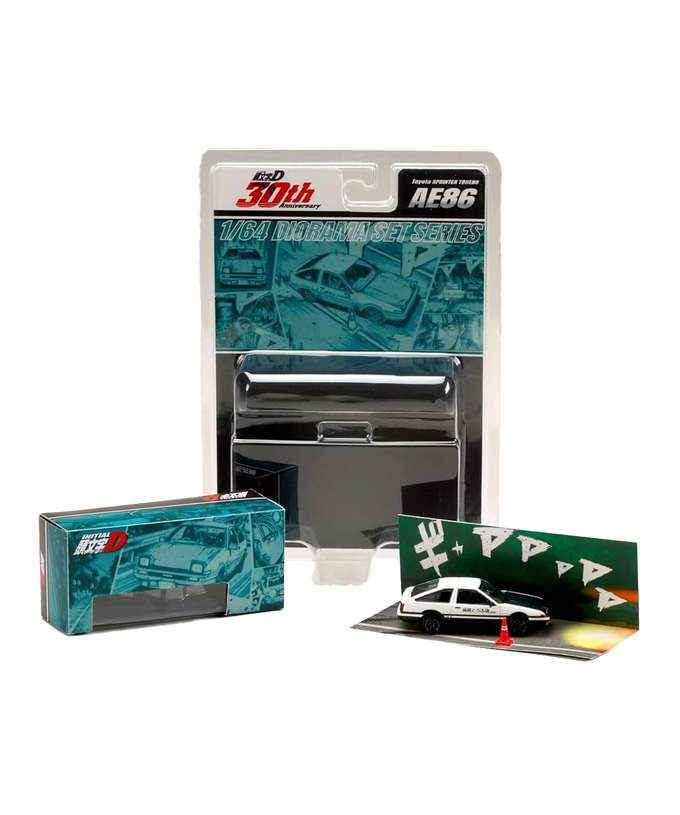 Hobby JAPAN 1/64スケール 頭文字D 30周年記念 Toyota SPRINTER TRUENO (AE86) / 頭文字D 藤原拓海 VS 舘智幸 拡大画像