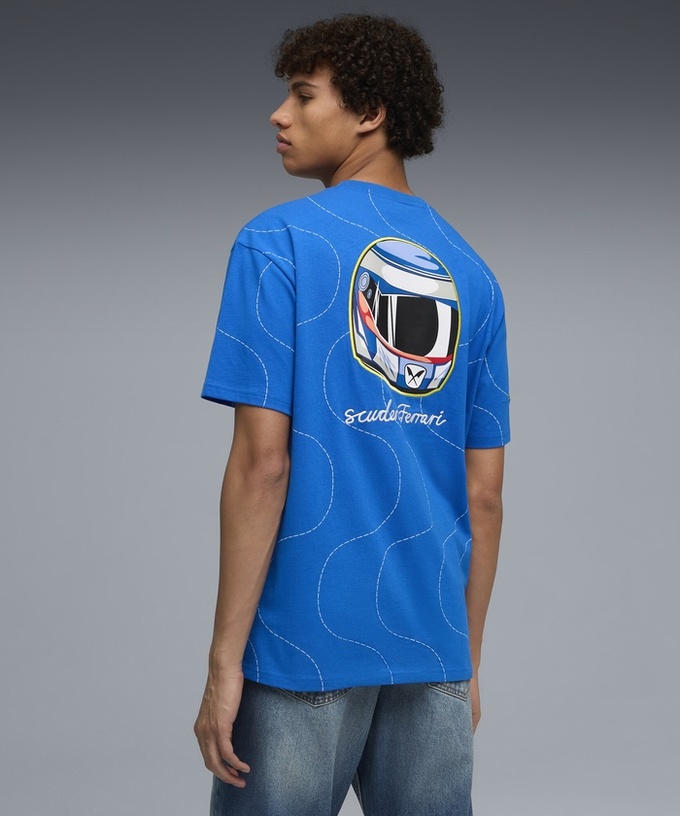 【購入数制限有/おひとり様1個まで】PUMA スクーデリア フェラーリ SF モンツァ Tシャツ ブルー /TM-W拡大画像