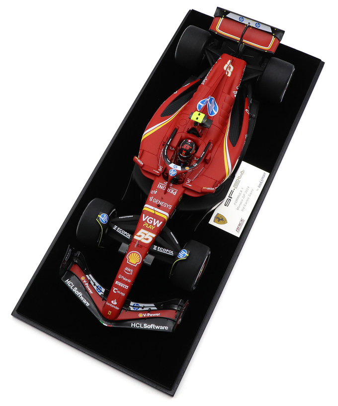 ルックスマート 1/18スケール フェラーリ SF-24 カルロス・サインツ 2024年 モナコGP 3位入賞 /24f1m拡大画像
