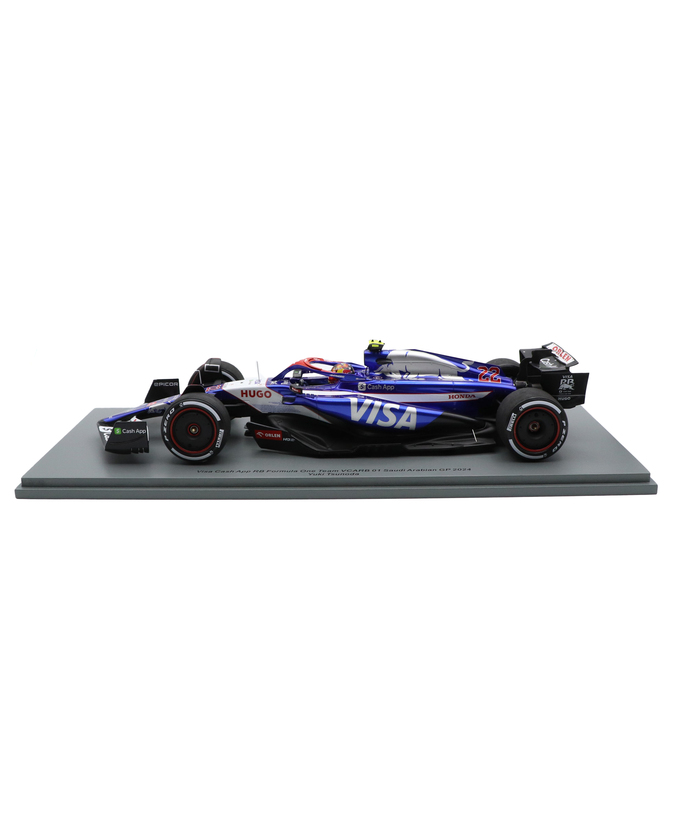 スパーク 1/18スケール VISA CASH APP RB F1 ホンダ VCARB 01 角田裕毅 2024年 サウジアラビアGP /24f1m拡大画像