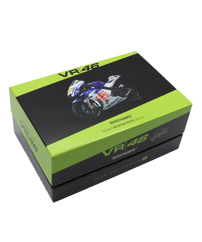 ミニチャンプス 1/12スケール ヤマハ YZR-M1 TEAM FIAT YAMAHA バレンティーノ・ロッシ 2009年 motoGP ワールドチャンピオン 7th ワールドチャンピオン タイトル拡大画像