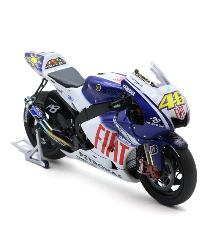 ミニチャンプス 1/12スケール ヤマハ YZR-M1 TEAM FIAT YAMAHA バレンティーノ・ロッシ 2009年 motoGP ワールドチャンピオン 7th ワールドチャンピオン タイトル拡大画像