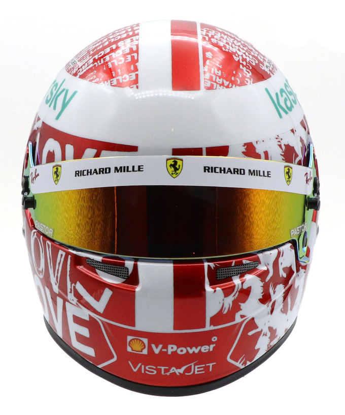 BELL DRM別注 1/2スケール シャルル・ルクレール 2021年 アブダビGP フェラーリ ヘルメット拡大画像