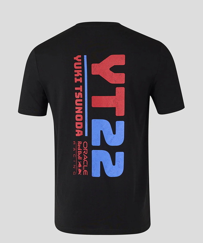 角田裕毅 オラクル レッドブル レーシング YT22 グラフィック Tシャツ ブラック /FN-W/ARB 拡大画像