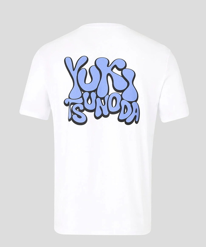 角田裕毅 オラクル レッドブル レーシング YUKI WAVE グラフィック Tシャツ ホワイト /FN-W/ARB 拡大画像
