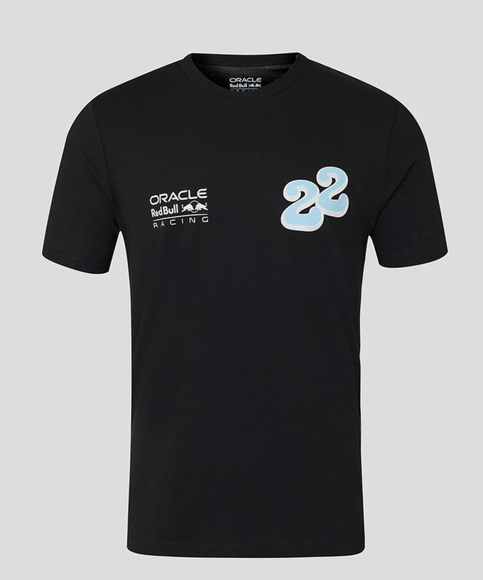 角田裕毅 オラクル レッドブル レーシング YUKI WAVE グラフィック Tシャツ ブラック /FN-W/ARB 拡大画像