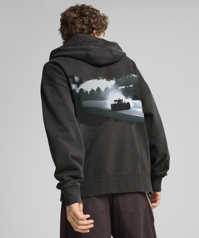 PUMA FORMULA1 グラフィック フルジップフーディー ブラック拡大画像
