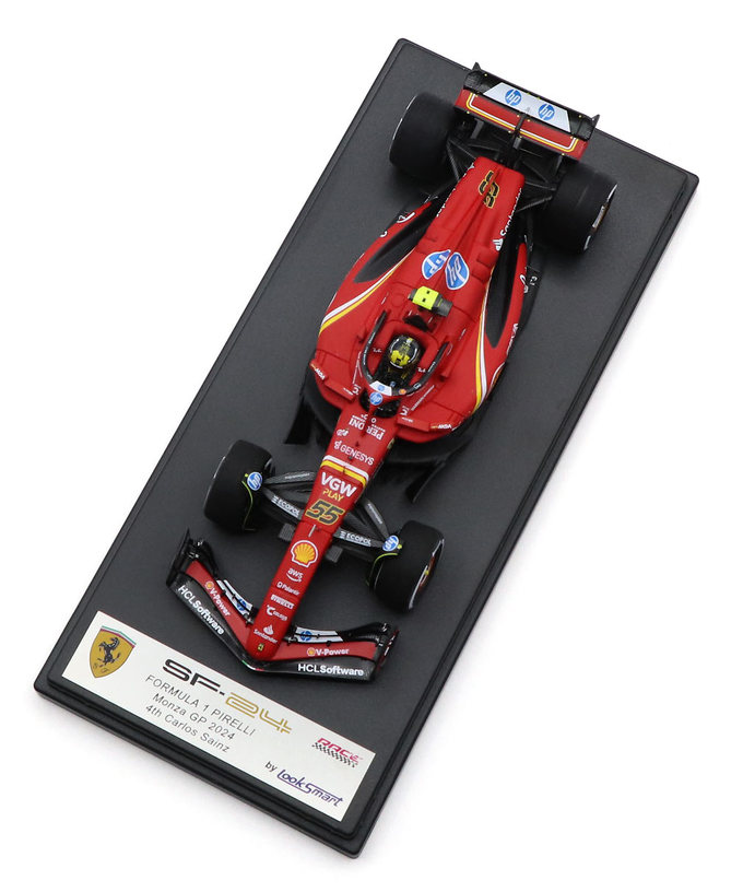 ルックスマート 1/43スケール フェラーリ SF24 カルロス・サインツ 2024年 モンツァGP 4位/24f1m拡大画像