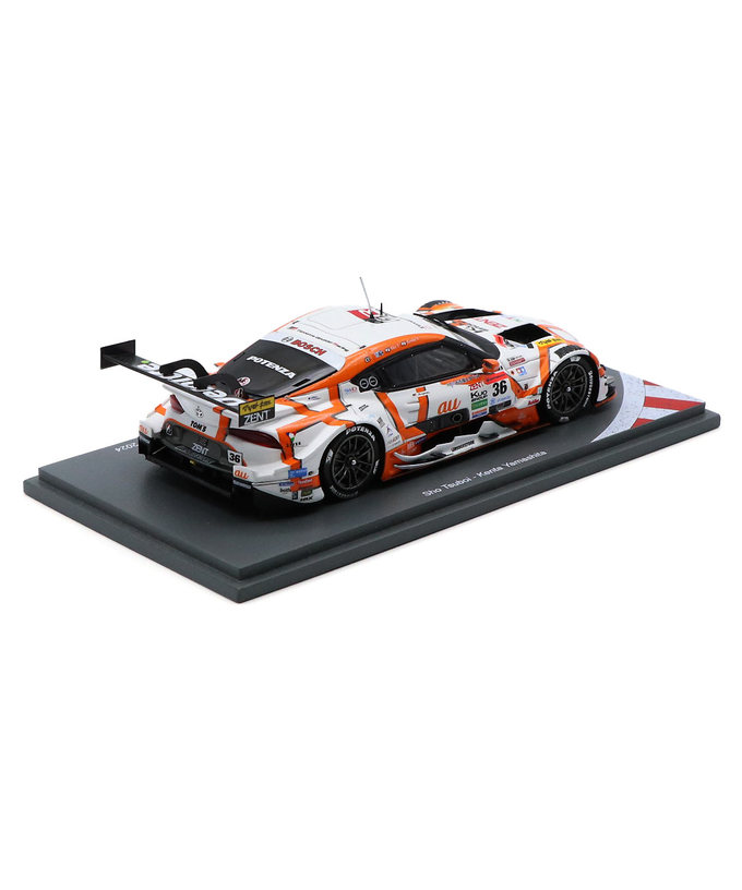 スパーク 1/43スケール au トムス GR スープラ TGR TEAM au TOMS NO.36 坪井翔 / 山下健太 GT500 スーパーGT 2024年 チャンピオン with ボード拡大画像