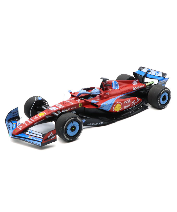 BBR x ミニチャンプス 1/18スケール フェラーリ SF24 シャルル・ルクレール 2024年 マイアミGP 拡大画像