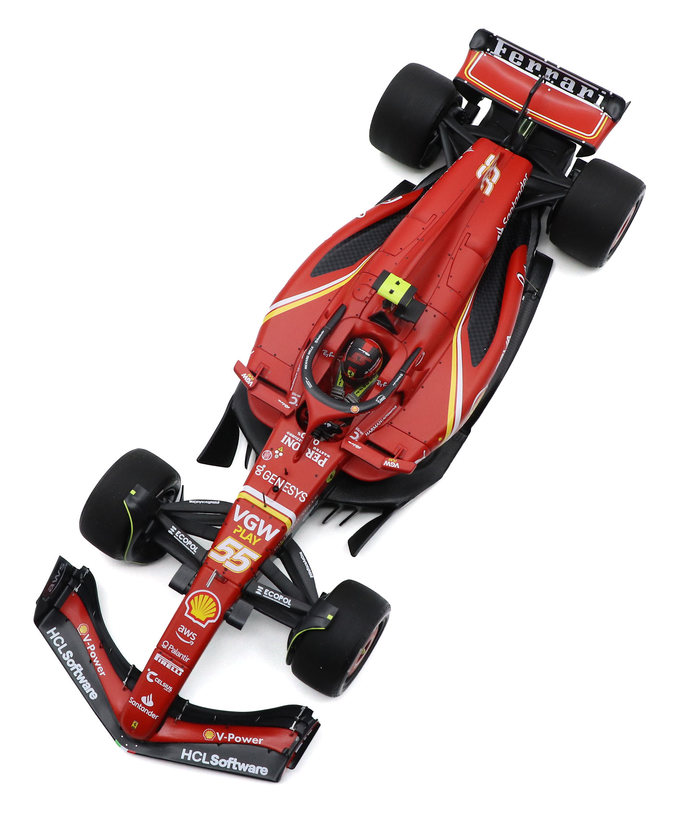 BBR x ミニチャンプス 1/18スケール フェラーリ SF24 カルロス・サインツ 2024年 オーストラリアGP 優勝拡大画像