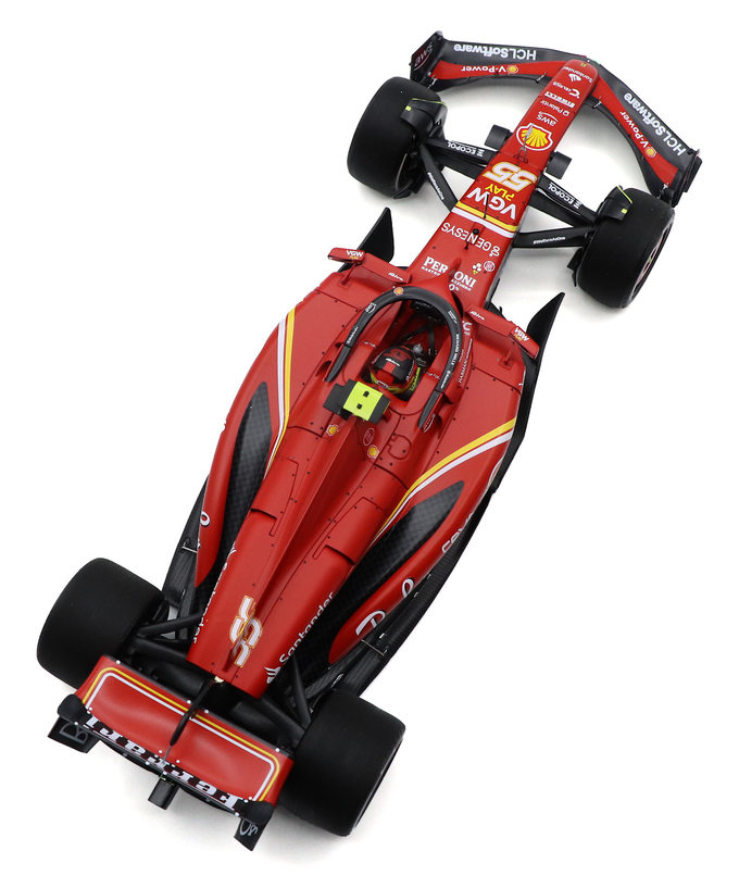 BBR x ミニチャンプス 1/18スケール フェラーリ SF24 カルロス・サインツ 2024年 オーストラリアGP 優勝拡大画像