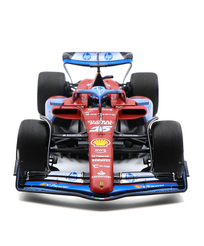BBR x ミニチャンプス 1/18スケール フェラーリ SF24 シャルル・ルクレール 2024年 マイアミGP 拡大画像