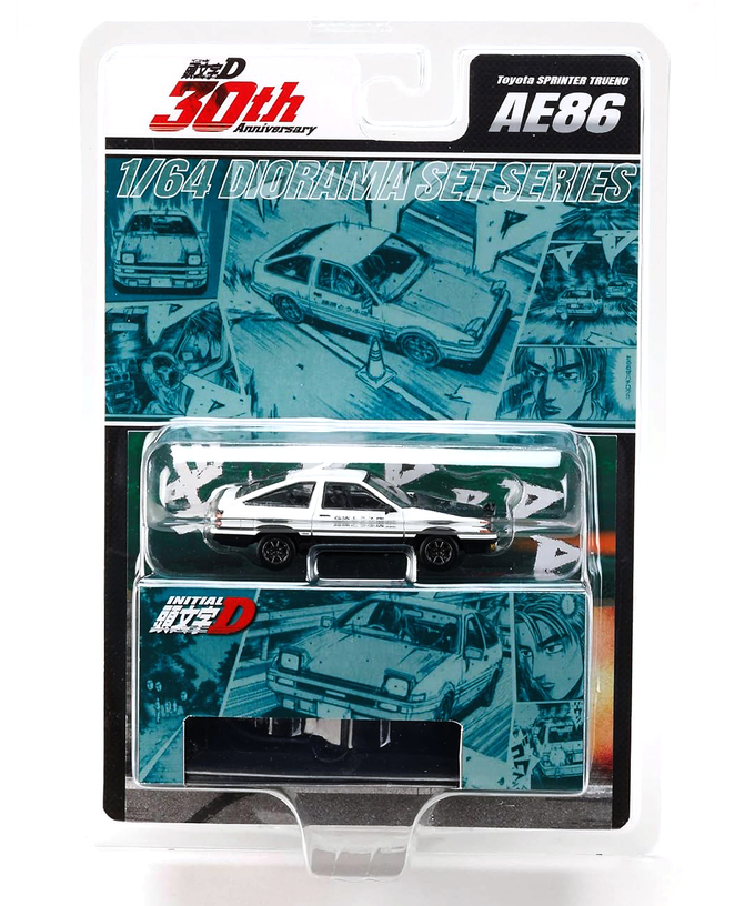 Hobby JAPAN 1/64スケール 頭文字D 30周年記念 Toyota SPRINTER TRUENO (AE86) / 頭文字D 藤原拓海 VS 舘智幸 拡大画像
