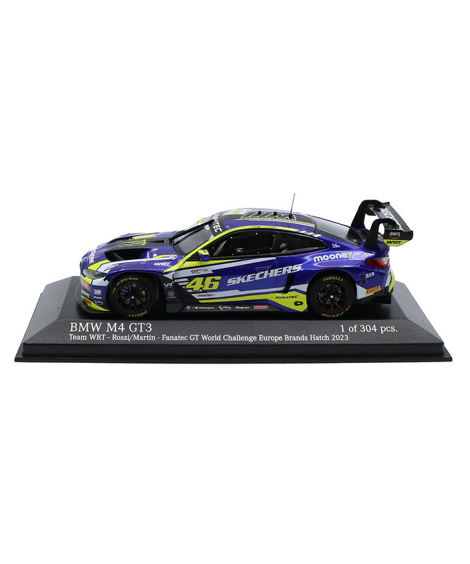 ミニチャンプス 1/43スケール BMW M4 GT3 TEAM WRT バレンティーノ・ロッシ 2023年 Fanatec GT ワールド チャレンジ ヨーロッパ ブランズハッチ 拡大画像