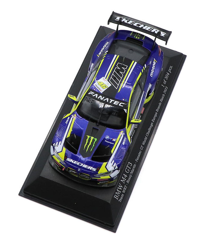 ミニチャンプス 1/43スケール BMW M4 GT3 TEAM WRT バレンティーノ・ロッシ 2023年 Fanatec GT ワールド チャレンジ ヨーロッパ ブランズハッチ 拡大画像