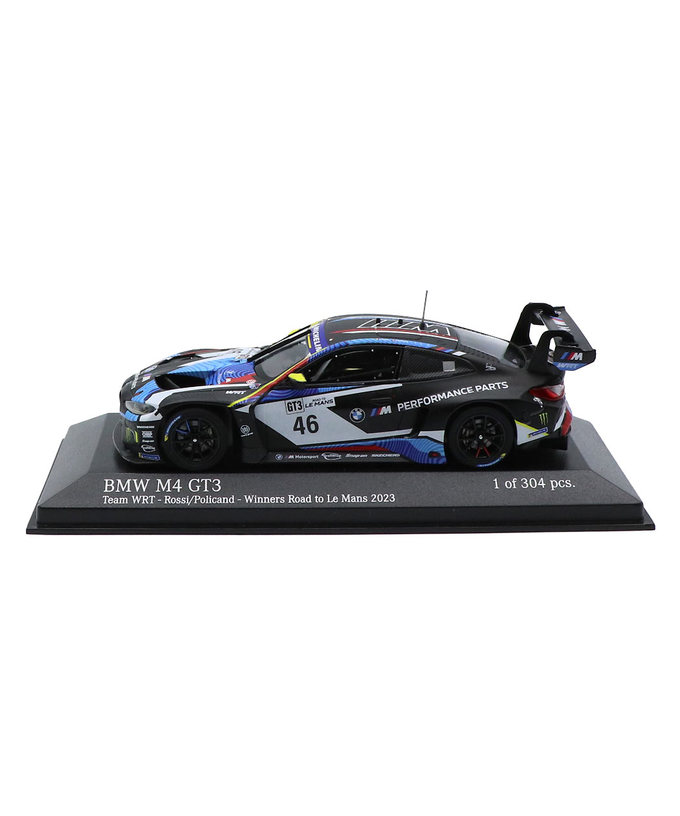 ミニチャンプス 1/43スケール BMW M4 GT3 TEAM WRT NO.46 バレンティーノ・ロッシ 2023年 ロード to ル･マン ウィナー拡大画像