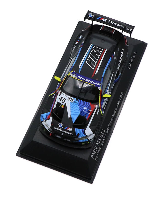 ミニチャンプス 1/43スケール BMW M4 GT3 TEAM WRT NO.46 バレンティーノ・ロッシ 2023年 ロード to ル･マン ウィナー拡大画像